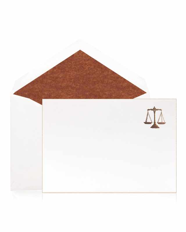 Justice Scales Stationery - Boxed Set of 12